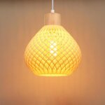 Idegu moderne suspension luminairee27 lustre plafonnier en plastique abat - jour design gourde lampe ...