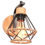 Idegu rétro applique murale intérieur industrielle lampe murale abat - jour cage e27 luminaire murale ... Idegu rétro applique murale intérieur industrielle lampe murale abat - jour cage e27 luminaire murale ...