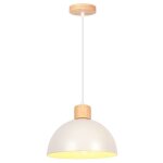 Idegu suspension luminaire moderne 25cm lampe de plafond vintage abat - jour en demi - cercle lustre ...
