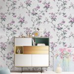 Ideko� papier peint textur� 3d s�rie palais jardin r�tro vintage 10x053m salon papier fleur blanche