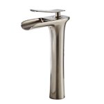 Ideko� robinet de salle de bain mitigeur lavabo cascade vasque haut nickel bronz�