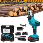 Ideko scie sabre sans fil 2 batterie 21v 1500mah rechargeable compatible makita scie alternative avec ...