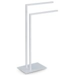 Idimex porte serviette andrew pour salle de bain coloris blanc - porte serviette sur pied en m�tal design ...