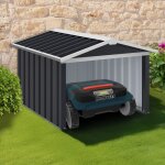 Idmarket garage pour robot tondeuse toit à 2 pentes métal gris anthracite 86 x 98 x 62 cm Idmarket garage pour robot tondeuse toit à 2 pentes métal gris anthracite 86 x 98 x 62 cm