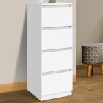 Idmarket meuble dappoint 4 tiroirs tomi 30 cm chiffonnier bois blanc pour entrée salle de bain Idmarket meuble dappoint 4 tiroirs tomi 30 cm chiffonnier bois blanc pour entrée salle de bain