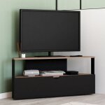 Idmarket meuble tv 100 cm dangle eli bois faon htre et noir