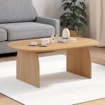 Idmarket table basse ovale edith pied central bois effet hêtre 110 cm Idmarket table basse ovale edith pied central bois effet hêtre 110 cm