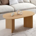 Idmarket table basse ovale marthe 110 cm bois faon htre