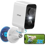 Iegeek 2k camera surveillance base magntique wifi exterieure sans fil batterievision nocturnepir dtection ...