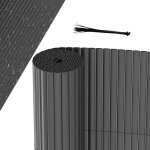 Ikodm canisse en pvc cl�ture de jardin pour le jardin stores balcon avec serre - c�bles gris 100 x 300cm ...