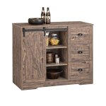 Sobuy Îlot central mange - debout buffet de cuisine industriel vintage avec porte de grange porte - bouteilles ... Sobuy Îlot central mange - debout buffet de cuisine industriel vintage avec porte de grange porte - bouteilles ...