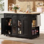 Ilot central cuisine avec rangement et plan de travail meuble cuisine avec sparateur amovible table ...