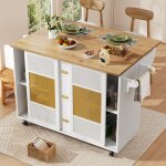 �lot de cuisine 146. 85x70x90 cm desserte de cuisine avec tiroirs portes coulissantes table rabattable ...