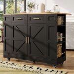 lot cuisine desserte moderne veinures bois table extensible armoires ajustables noir