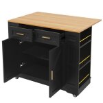�lot cuisine moderne buffet table � manger multifonctionnelle rangement extensible finition imitation ...