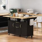 lot de cuisine avec roulettes table  manger extensible lot de cuisine mobile chariot de cuisine mobile ...