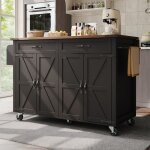 �lot de cuisinemeuble de cuisinemeuble buffet140x73(45)x92. 5cmavec roulettes �tag�res �glables2 tiroirsmdfnoi ...