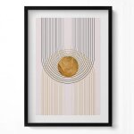 Image pour cadre noir formes dorées fluides sur fond beige 50 x 70 cm? tableau décoration murale Image pour cadre noir formes dorées fluides sur fond beige 50 x 70 cm? tableau décoration murale