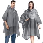 Impermeables - lot de 2 ponchos de pluie r�utilisables en eva imperm�ables avec capuche pour adultes