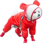 Imperm�able � capuche pour chien imperm�able et l�ger respirant id�al pour les chiots