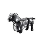 Imperm�able pour chien avec capuche - transparent et noir - taille xl (50 cm)