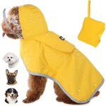 Imperm�able pour chien gilet imperm�able avec ouverture pour harnais ajustable et r�fl�chissant - taille ...