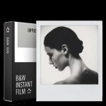 Impossible - 4516 - nouveau : pellicule n&b pour appareil polaroid type p600 - cadre blanc - 8 feuilles ...