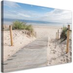 Impression sur toile 60x40 cm decoration chambre - mer plage sable paysage - moderne decoration maison ... Impression sur toile 60x40 cm decoration chambre - mer plage sable paysage - moderne decoration maison ...