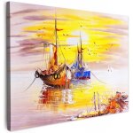 Impression sur toile peinture 70x50 cm tableaux decoratifs muraux d�co chambre tableau salon bateau - ...