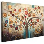Impression sur toile photo peinture 120x80cm diy cadre en bois tableau decoration murale chambre arbre ...