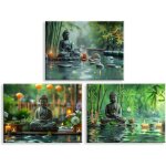 Impression sur toile religieuse art mural sur toile temple zen images sur toile de bouddha d�coration ...