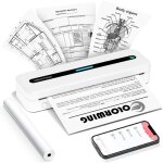 Imprimante portable - m832 imprimante thermique a4300 dpi imprimante sans encreimprimante bluetooth petite ...