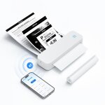 Imprimante thermique a4 203dpi portable sans encre bluetooth papier thermique a4 (210x297mm) 80mm mini ...