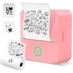 Imprimante thermique bluetoothmini imprimante autocollant rouleaux de 2 Étiquettes autocollantesrose Imprimante thermique bluetoothmini imprimante autocollant rouleaux de 2 Étiquettes autocollantesrose