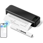 Imprimante thermique portable - ysfmode - a4 - 300dpi - bluetooth - batterie 2600mah