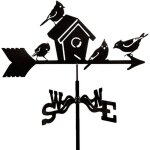 Indicateur de vent girouette du le nid doiseau ornement décoration orientation du vent indicateur pour ... Indicateur de vent girouette du le nid doiseau ornement décoration orientation du vent indicateur pour ...