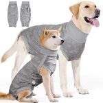 Inf combinaison de r�tablissement pour chien : body respirant post - op�ratoire anti - l�chage gris xl ...