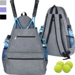 Inf nouveau sac � dos de sport pour raquette de tennis gris