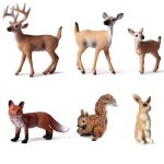 Inf pack de 6 figurines r�alistes danimaux de la for�t ensemble danimaux de la for�t