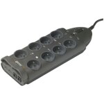 Infosec - s8 lan tv - parasurtenseur 8 prises fr + 2 rj45 + 2 coax - garantie 2 ans