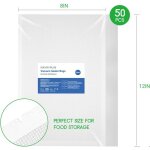 Inkbird 50 sacs sous vide alimentaire pour machine sous vide 20 x 30 cm de sacs sous vide pour la conservation ...