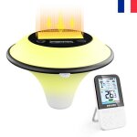 Inkbird ibs - p05r thermomtre de piscine solaire sans fil avec kit de lampe de piscine led pour piscines ...
