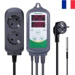 Inkbird regulateur de temperature prise thermostat chauffage refroidissement sonde 2 relais 220v pour ... Inkbird regulateur de temperature prise thermostat chauffage refroidissement sonde 2 relais 220v pour ...