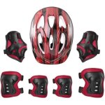 Inlzdz 7 pièces kit de protections pour enfants casque de vélo / genouillères / coudières / protège - ... Inlzdz 7 pièces kit de protections pour enfants casque de vélo / genouillères / coudières / protège - ...