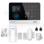 Inn alarme maison sans fil avec tft 24 pouces �cran tactile couleur 2g / 4g + wifi infrarouge syst�me ...