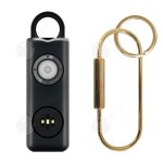 Inn alarme personnelle 130db noir avec mousqueton lumires et buzzers portable rechargeable durable sirne ...