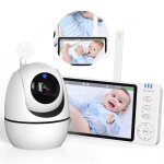 Inn babyphone camra vido 5 inch 3500mah led interphone bidirectionnel affichage de la temprature lecture ...