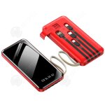 Inn batterie externe 20000mah power bank avec 4 cbles intgrs batterie portable 6 sorties et 3 entres ...