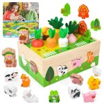 Inn blocs de construction 22x16x9. 5cm bote dintelligence de cueillette de carottes de ferme danimaux ...