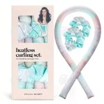 Inn boucle sans chaleur ensemble de bigoudis sans chaleur en satin pour cheveux longs bigoudis antidrapants ...